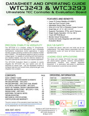 Wavelength Electronics WTC3243 Datasheet And Operating Manual