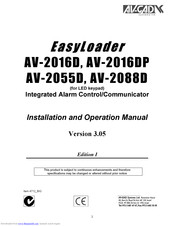 AV-GAD EasyLoader AV-2016DP Installation And Operation Manual