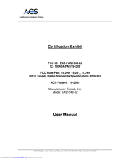 Ecolab FAS1543-02 User Manual