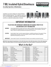 Blichmann Engineering 7 BBL Assembly Operation Maintenance Manual
