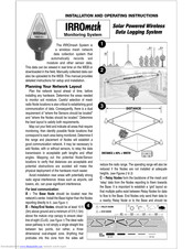 IRROMETER IRROmesh Installation And Operating Instructions Manual