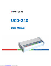 unigraf UCD-240 User Manual