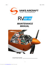 Van's Aircraft RV 12iS Maintenance Manual