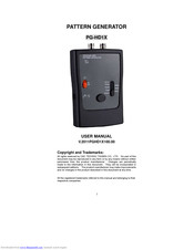 C&C TECHNIC PG-HD1X User Manual