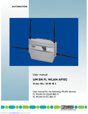 Phoenix Contact FL WLAN 24 AP 802-11 User Manual
