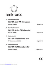 Renkforce PAS15A Operating Instructions Manual