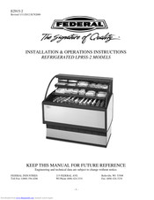 Federal LPRSS-2 Installation & Operation Instructions