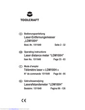 TOOLCRAFT LDM100H Operating Instructions Manual