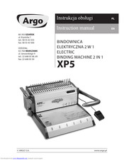 Argo XP5 Instruction Manual