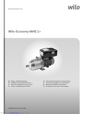 Wilo Economy MHIE 1 Series Installation And Operating Instructions Manual