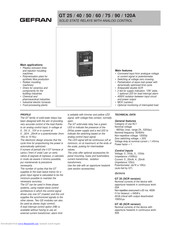 gefran GT 120A Manual