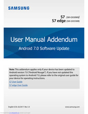 Samsung S7 Edge User Manual Addendum