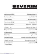severin BM 3987 Instructions For Use Manual