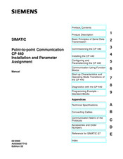 Siemens SIMATIC CP 440 Manual