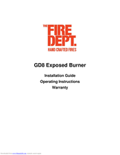 Fire dept GD8 Operating Instructions Manual