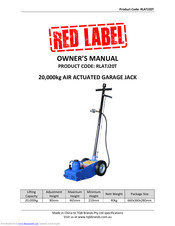 RED LABEL RLATJ20T Owner's Manual