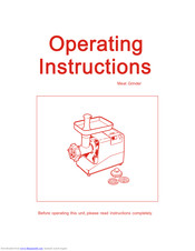 Adexa SM-G50 Operating Instructions Manual