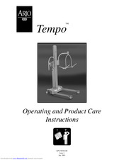 arjo Tempo Operating And Product Care Instructions