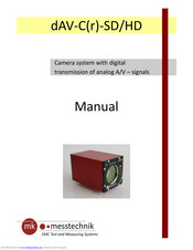 Messtechnik dAV-C-SD Manual