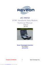 Raveon Technologies Corporation RV-PMTII Technical Manual