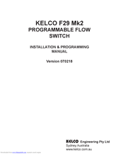 KELCO F29 Mk2 Installation & Programming Manual