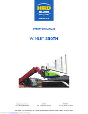 HIRD GLASS WINLET 350TH Operator's Manual