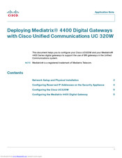 Mediatrix 4401 Application Note