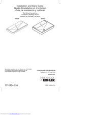 Kohler K-5026 Installation And Care Manual