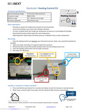 BeNext Heating Control EU Quick Start Manual
