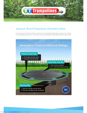 OZ Trampolines Round In-Ground Trampoline Information Sheet