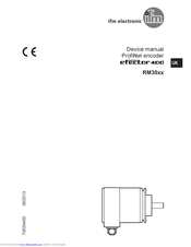 IFM Electronic Efector 400 RM30 Series Device Manual