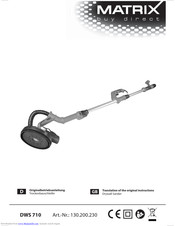 Matrix DWS 710 Original Instructions Manual