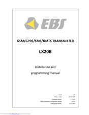 EBS LX20B Installation And Programming Manual