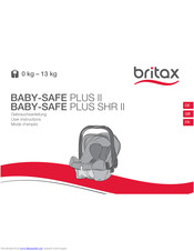 Britax BABY-SAFE plus SHR II User Instructions