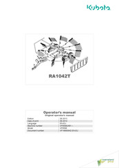 Kubota RA1042T Operator's Manual