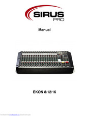 Sirus EKON 12 Manual