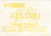 Yamaha XZ550RJ 1982 Owner's Manual