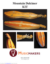Musicmakers Mountain Dulcimer KIT Assembly Instructions Manual