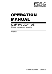 FOR.A USF-105DDA-12G Operation Manual
