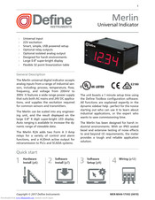 Define Instruments Merlin Quick Start Manual