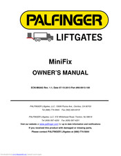 Palfinger MiniFix Owner's Manual
