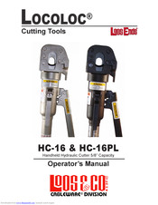 Loos & Co Locoloc HC-16PL Operator's Manual