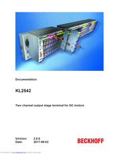 Beckhoff KL2542 Documentation