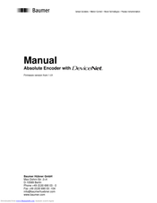 Baumer AMG 81 D13 Manual