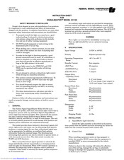 Federal Signal Corporation SIGNALMASTER 331102 Instruction Sheet