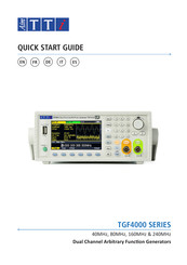 Aim-TTI TGF4162 Quick Start Manual
