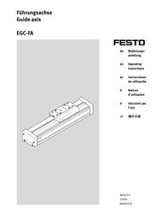 Festo EGC-FA Operating Instructions Manual