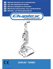 Duplex TURBO Use And Maintenance Manual