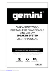 Gemini WRX-900TOGO User Manual