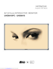 Hitachi UHD8410 Instructions Manual